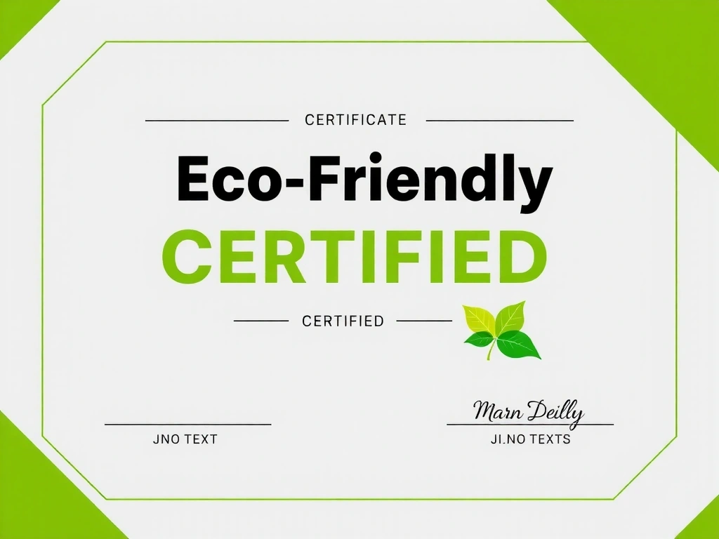 Certifikát pro použití ekologických čisticích prostředků