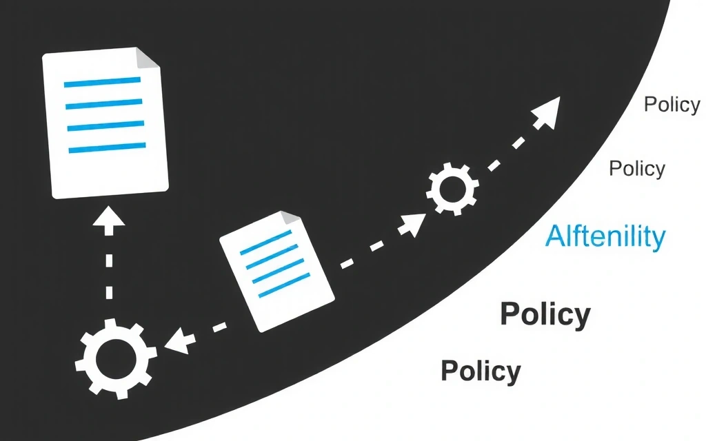 Ilustrace časové osy se změnami digitálních dokumentů