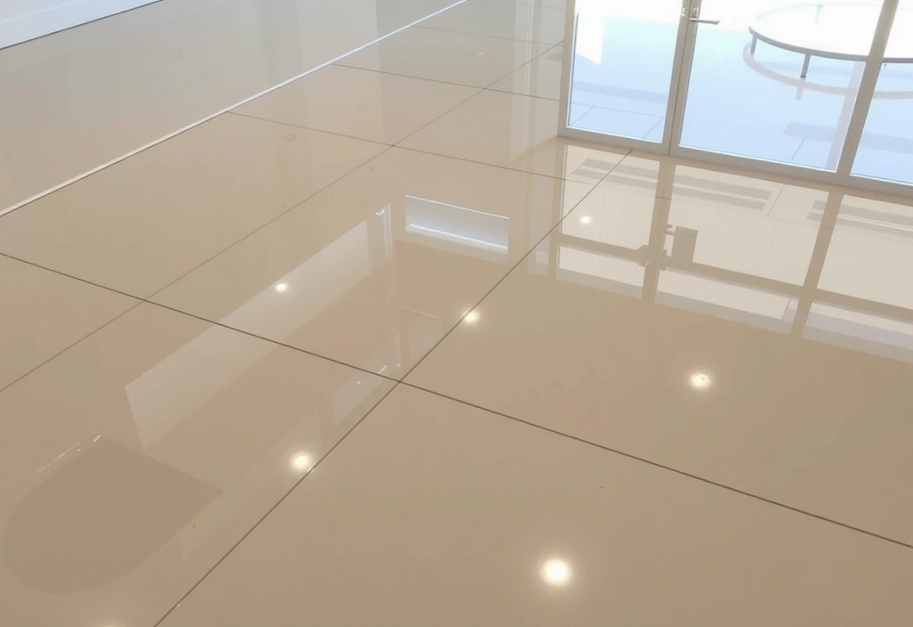 Podlahy po hloubkovém čištění, lesklé a bez šmouh, odrážející světlo.